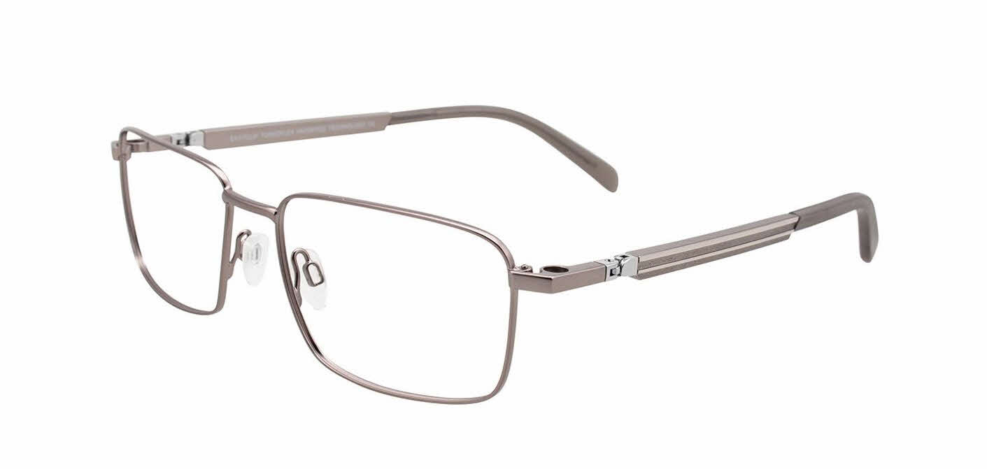  clear lens/satin grey with polarized grey clip on the lens
