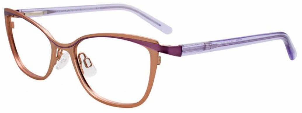  clear lens/satin light brown purple