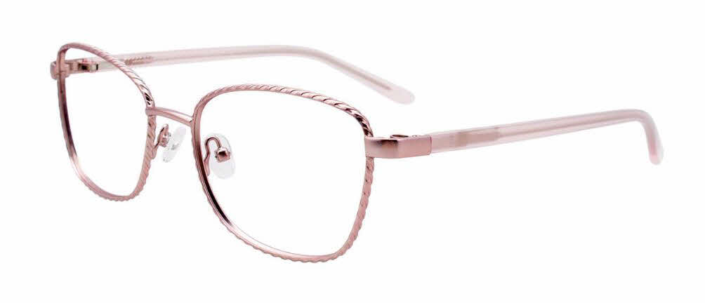  clear lens/satin light pink with polarized clip on lens