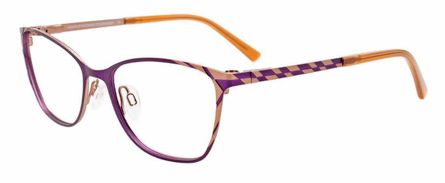 clear lens/satin purple pink gold