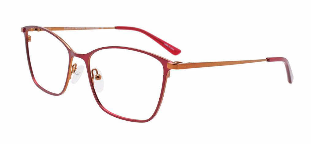  clear lens/satin red bronze with polarized clip on lens