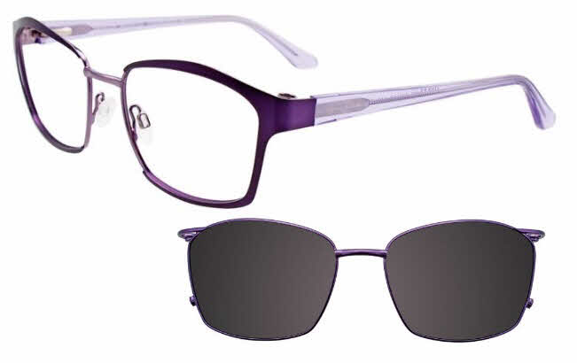 clear lens/satin violet shiny light violet