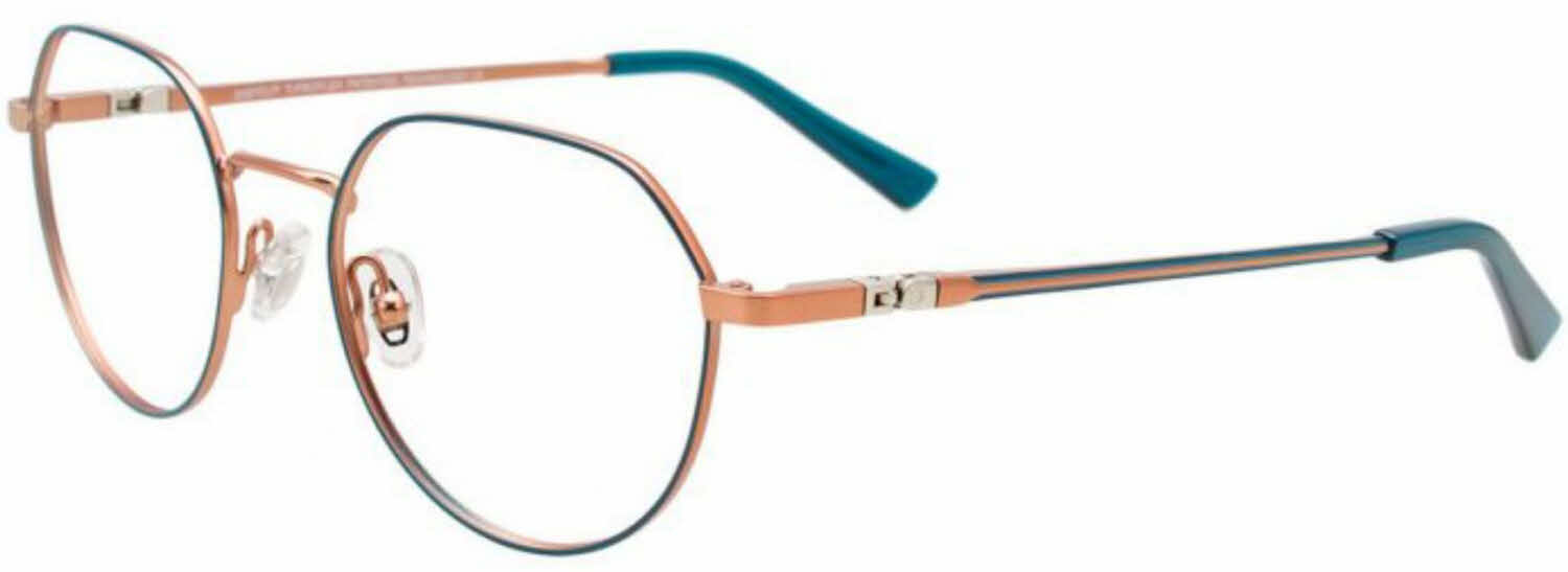  clear lens/teal satin copper