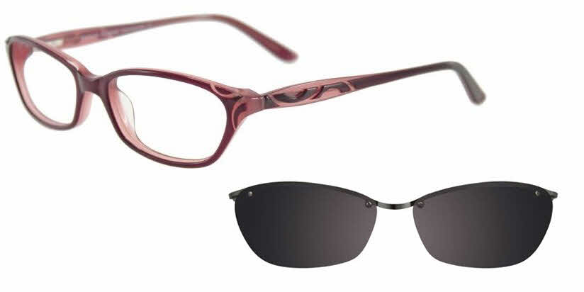  clear lens/cranberry with grey clip