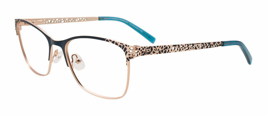  clear lens/teal gold