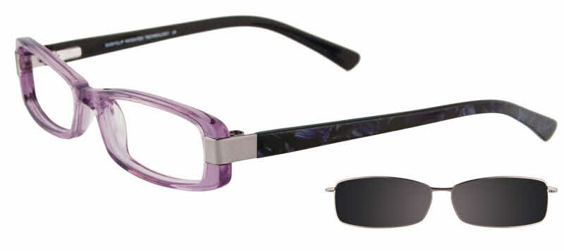  clear lens/clear purple silver with grey lens clip
