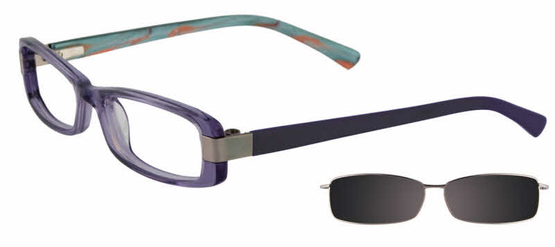  clear lens/clear violet silver with grey lens clip