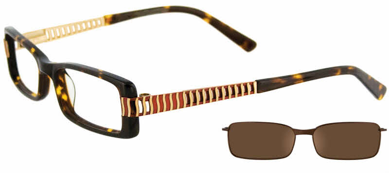 clear lens/tortoise with brown lens clip