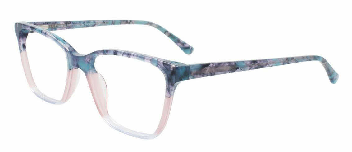  clear lens/trans marble blue pink crystal