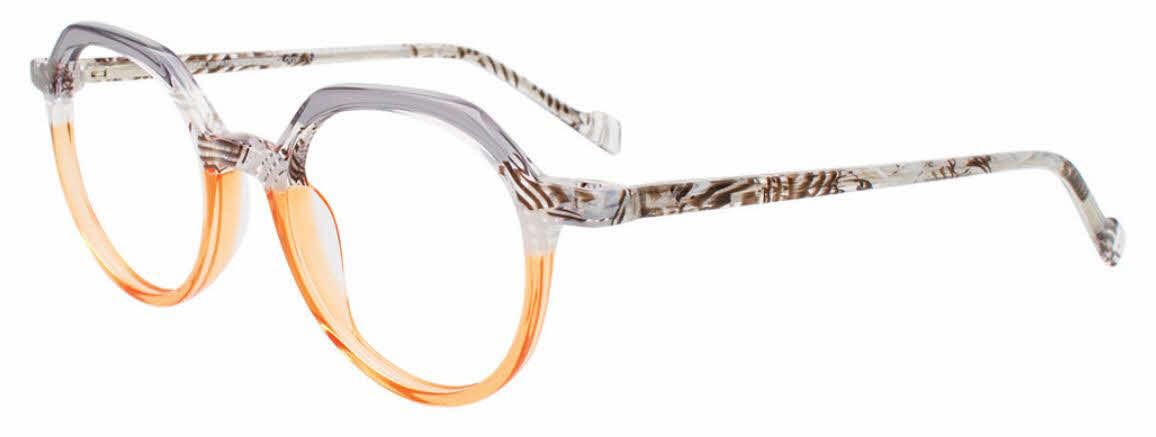  clear lens/transparent grey orange