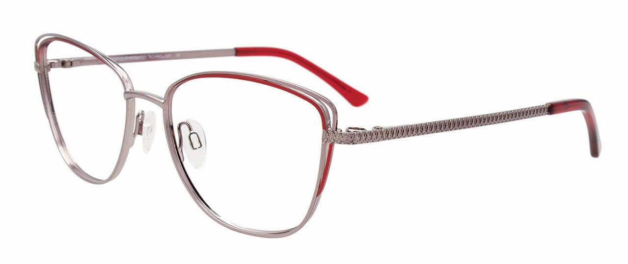  clear lens/shiny steel red
