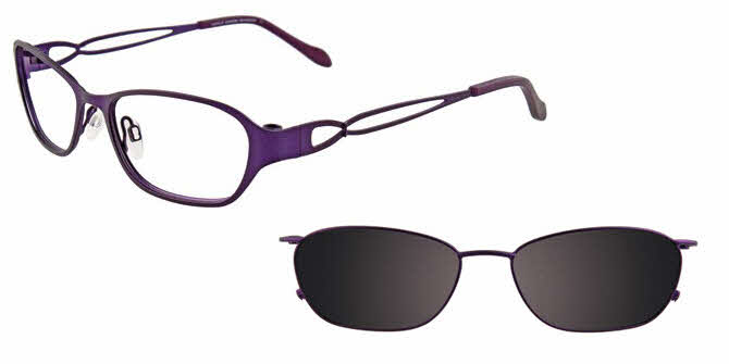  clear lens/matte violet with grey clip
