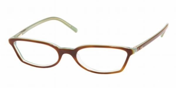  top light havana green clear/ clear