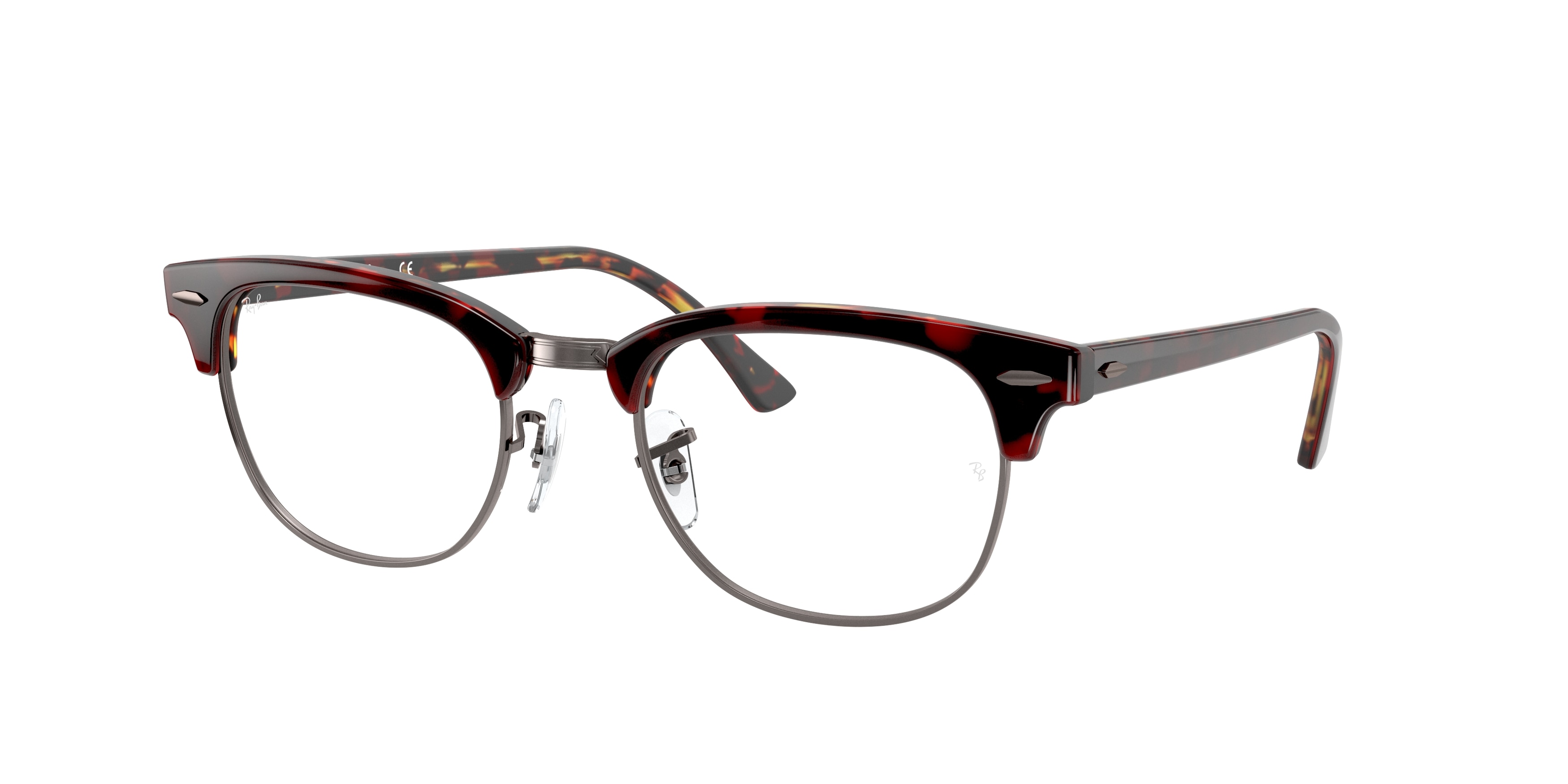  clear/transparent red on havana