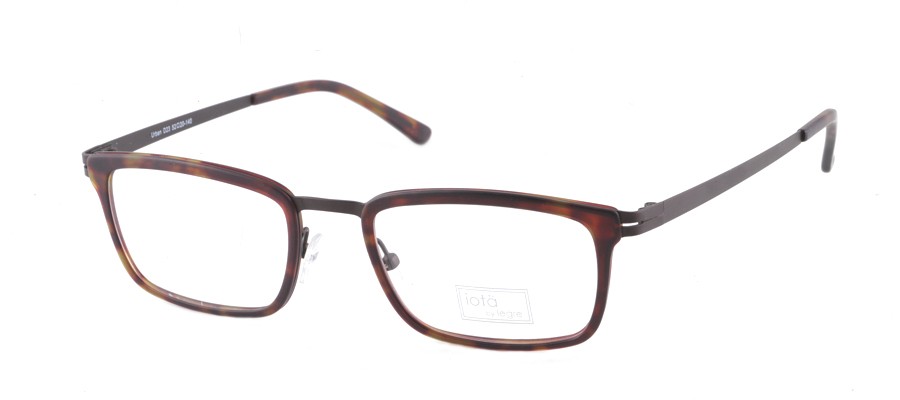  clear/tortoise brown temple