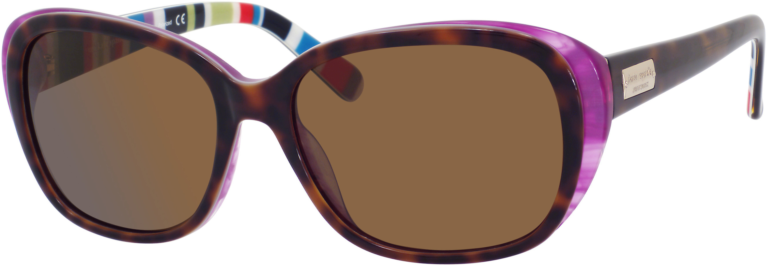  brown polarized/tortoise purple striped