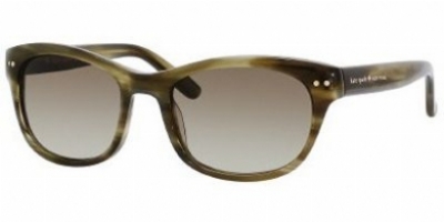  striated olive/olive gradient lens