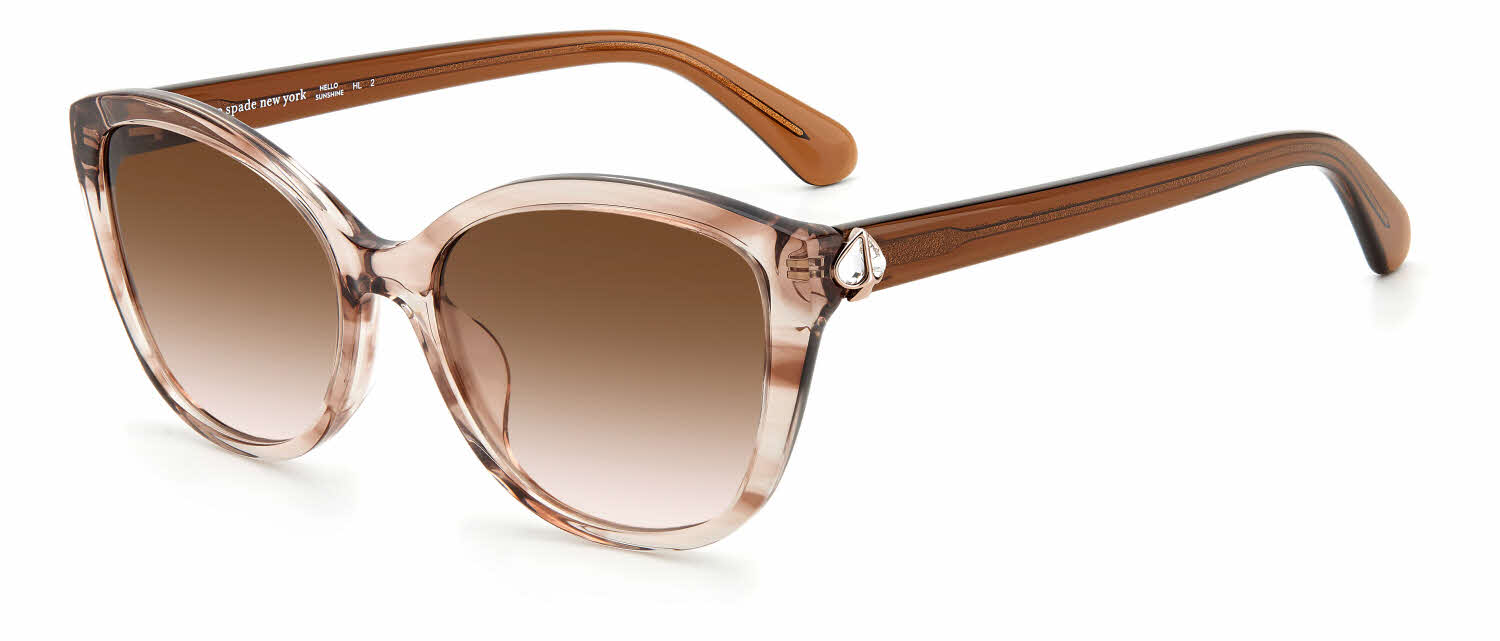  brown pink gradient/beige horn