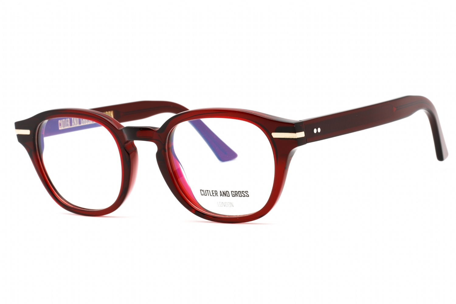  clear demo lens/bordeaux red