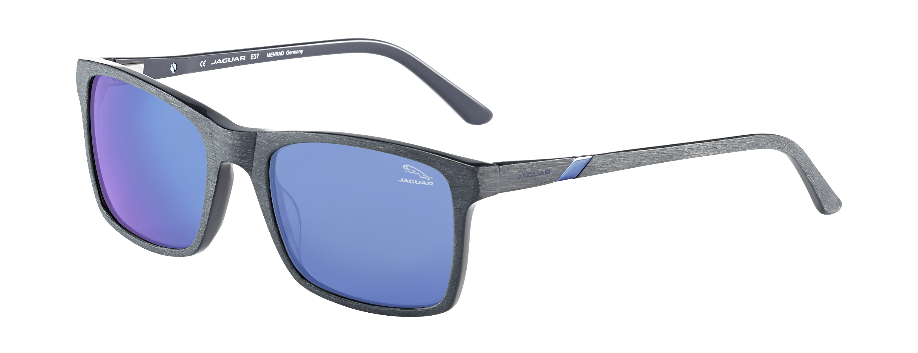  wood charcoal blue/blue mirror lenses