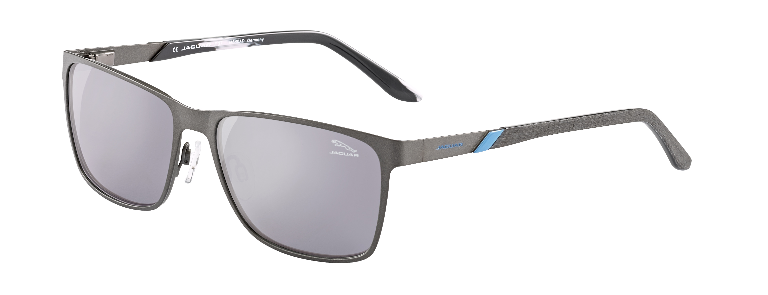  brushed grey blue/silver mirror lenses