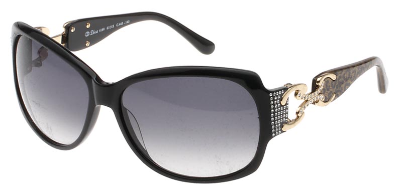  black leopard gold/grey gradient lenses