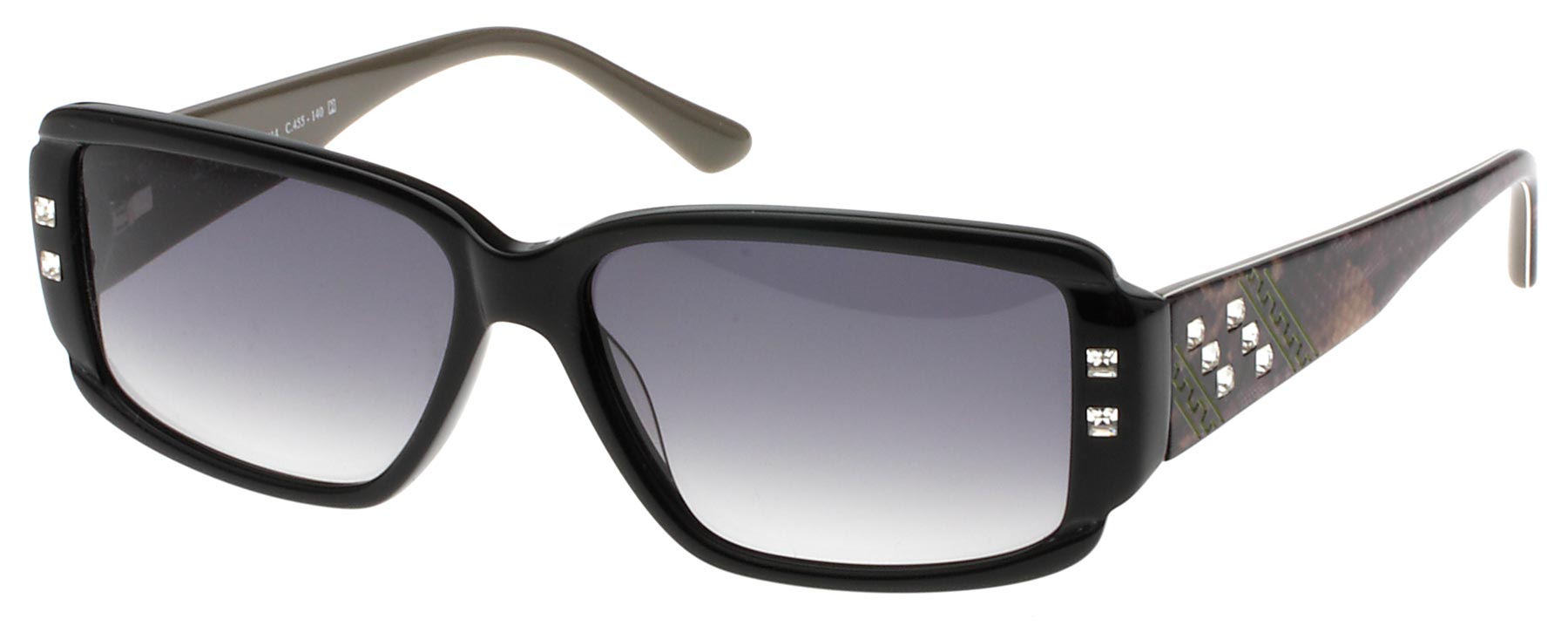  black grey brown snake/grey gradient lenses