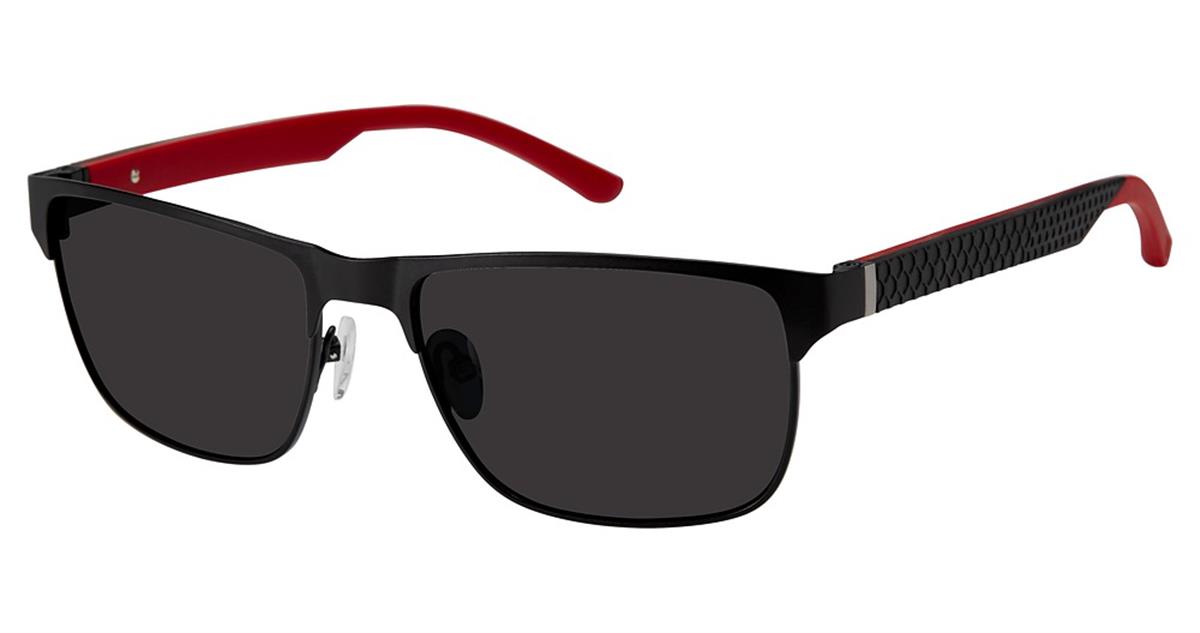  matte black/red polarized