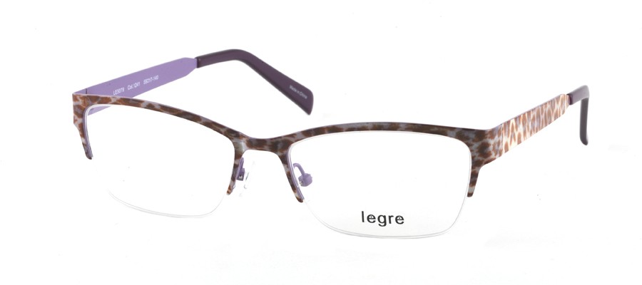  clear/purple animal print