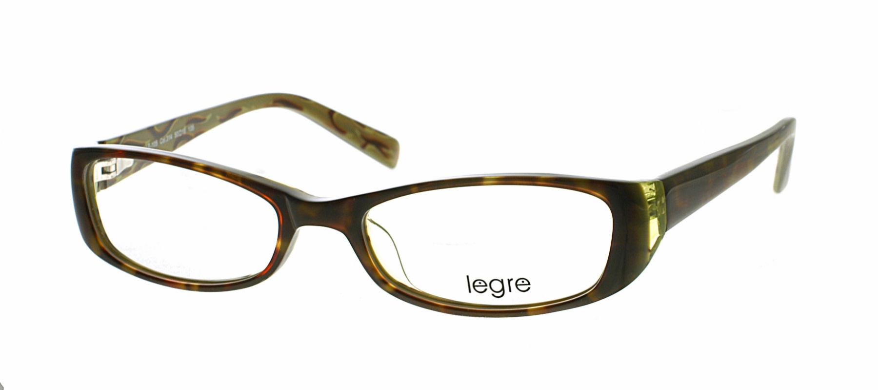  clear/tortoise with greenbrown flames