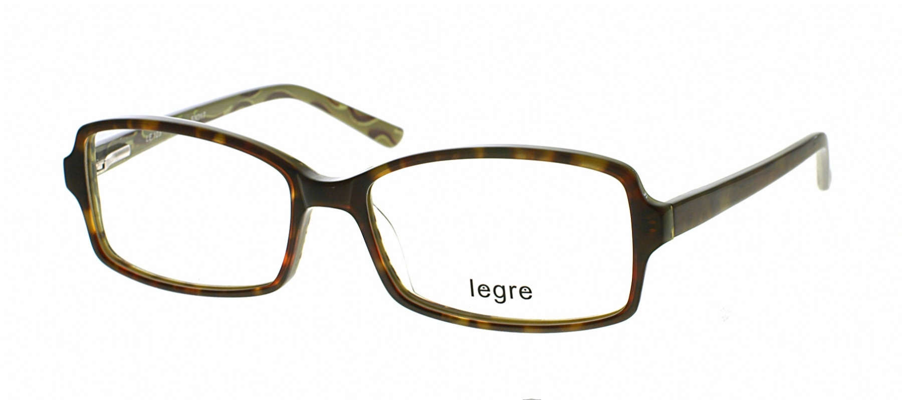  clear/tortoise with greenbrown flames
