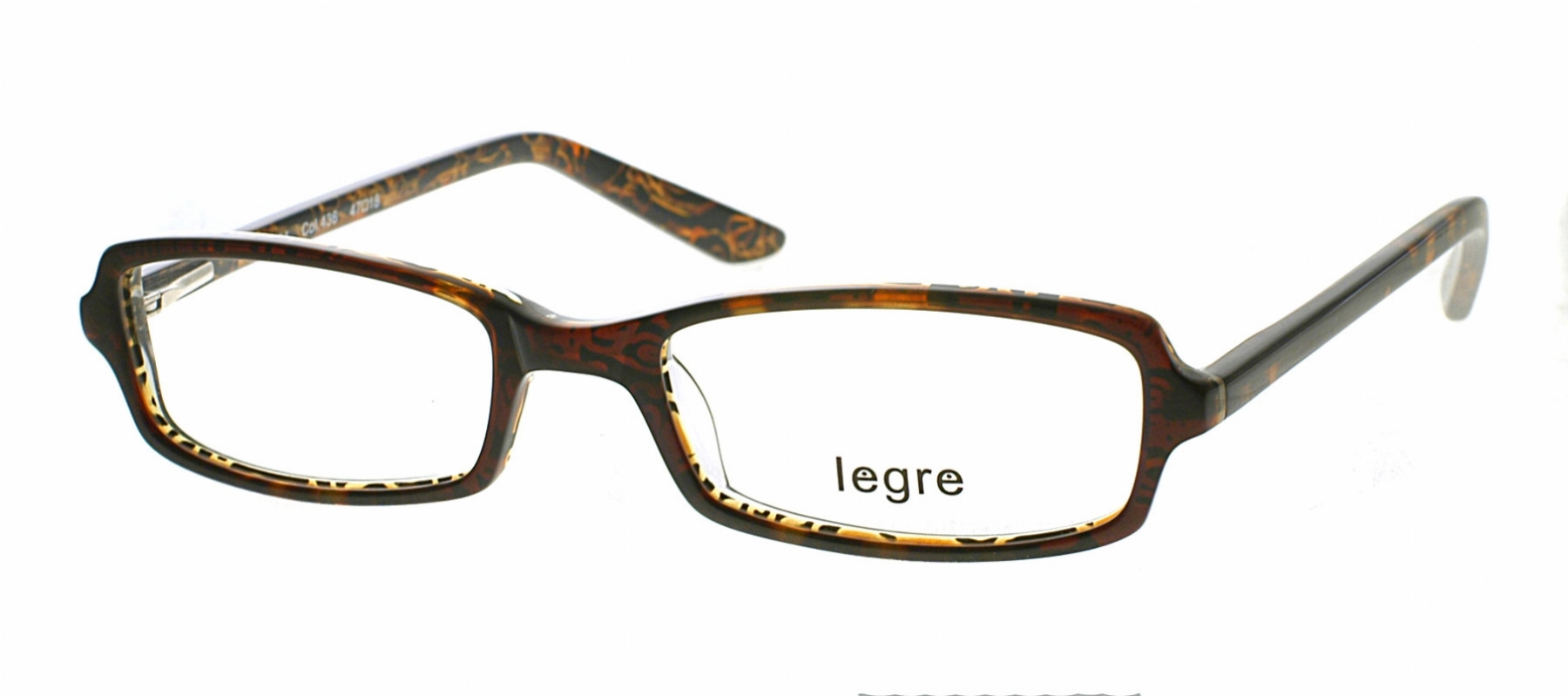  clear/tortoise with gold pattern