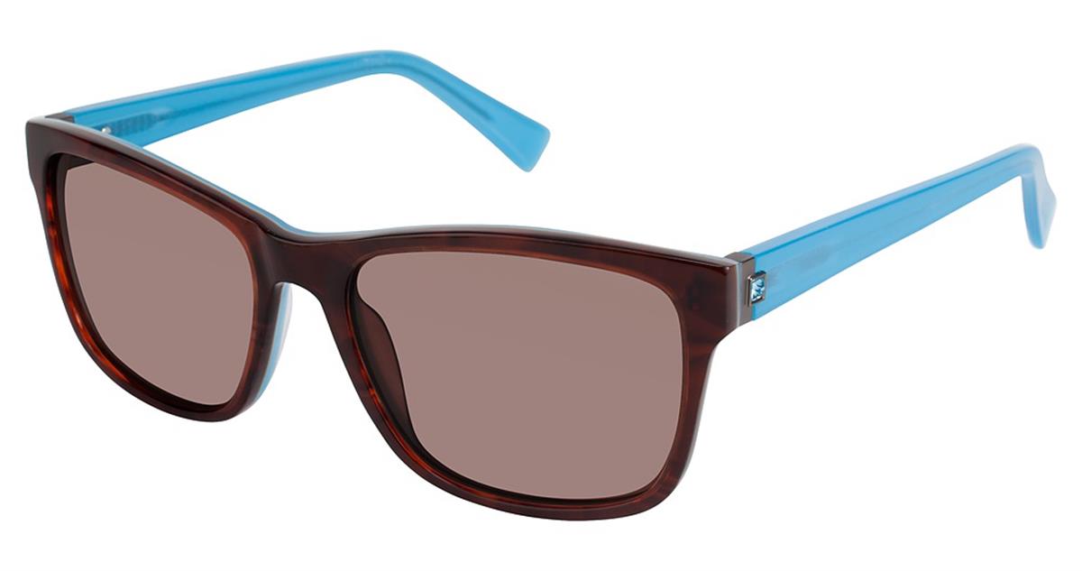  brown horn/blue