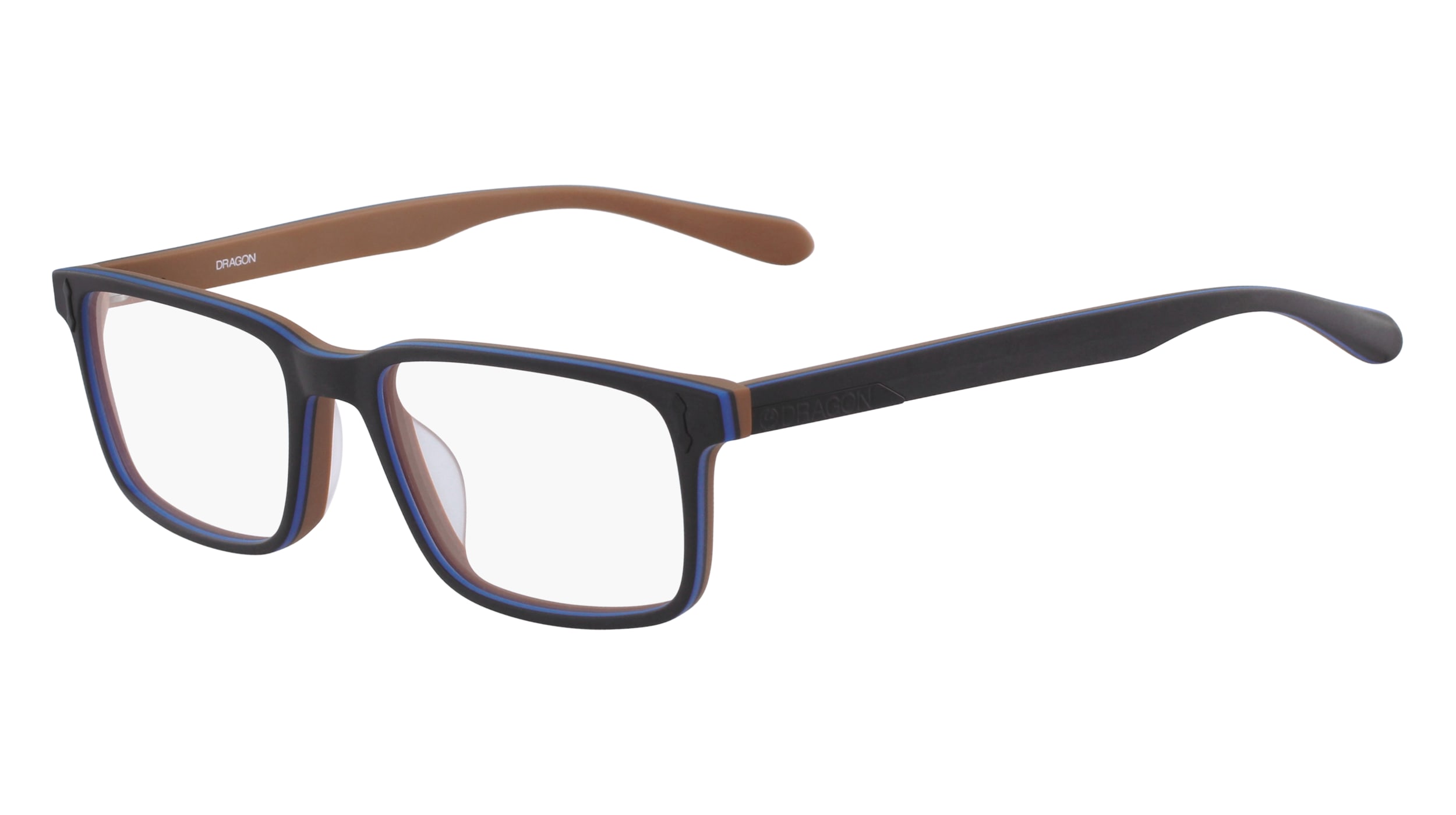  clear lenses/matte black brown