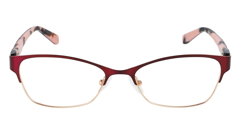  clear lenses/plum rose