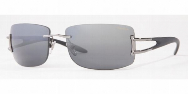  glossy gunmetal/polarized gray mirror