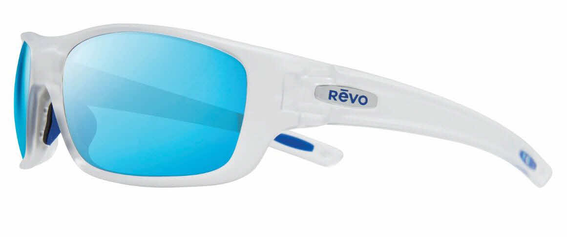  matte/matte crystal frame with revo blue lens