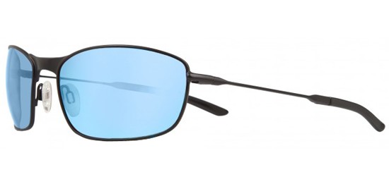  matte black/blue water polarized mirror