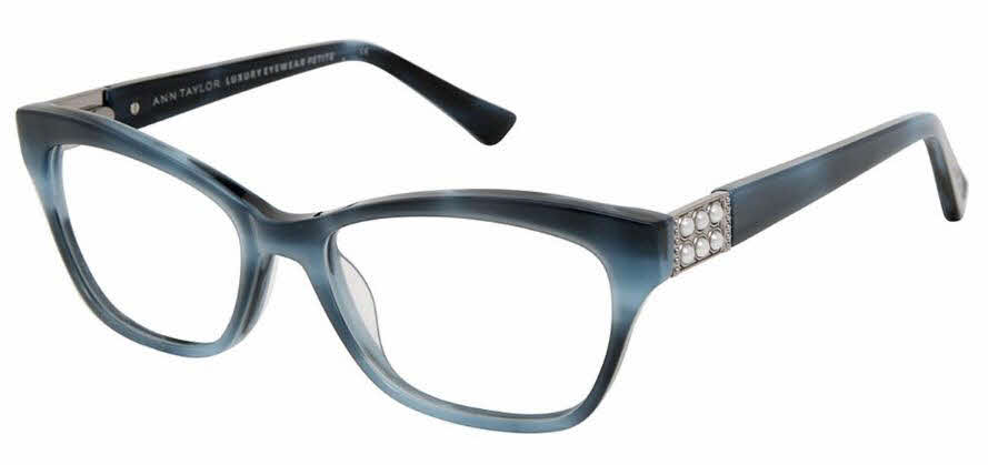  clear lens/dusty blue horn