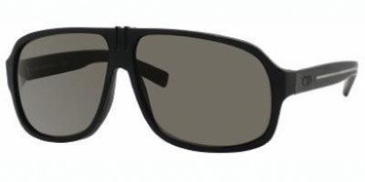  black matte crystal/brown gray lens