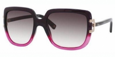  black fuschia/gray gradient lens