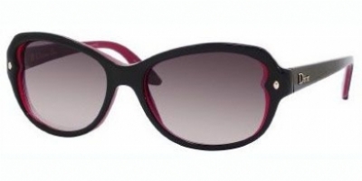  black transparent fuchsia/brown gradient lens