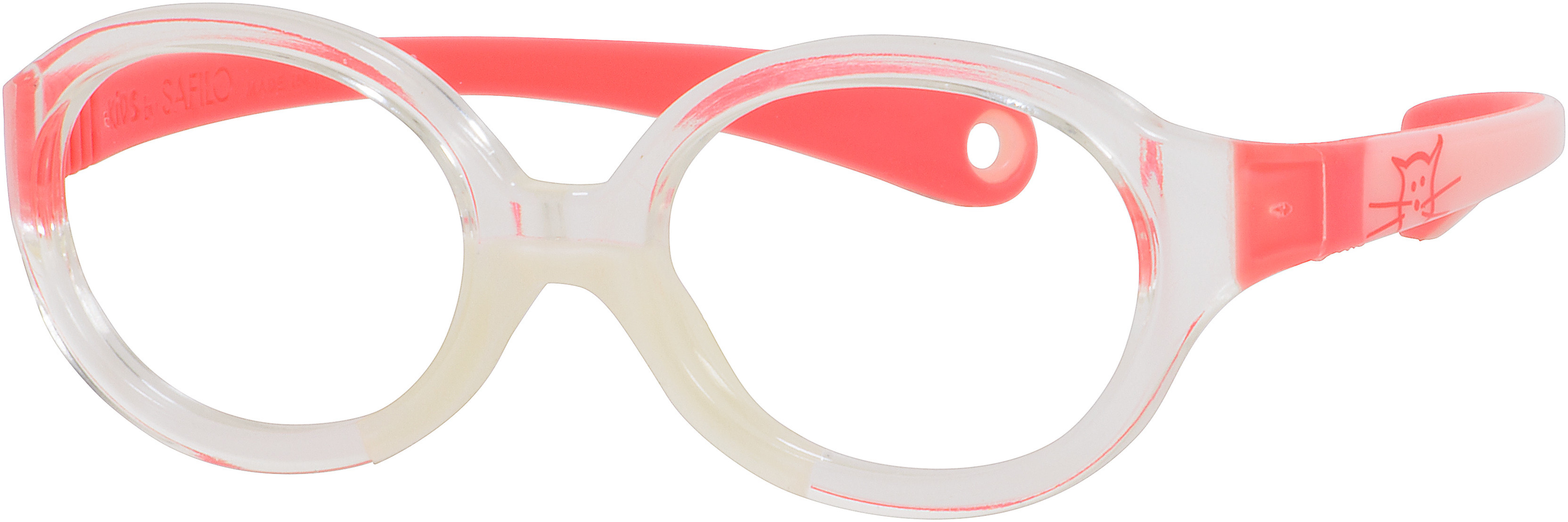  clear/crystal pink red