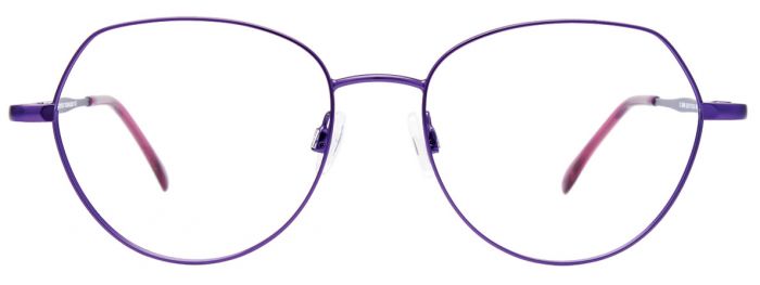 clear/satin purple