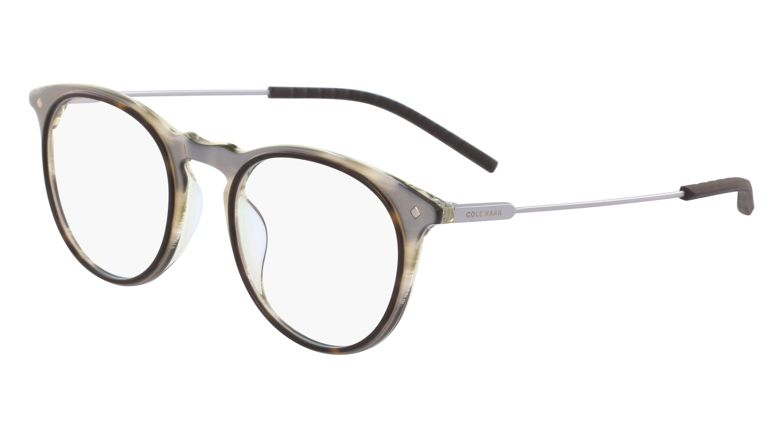  clear lenses/brown horn