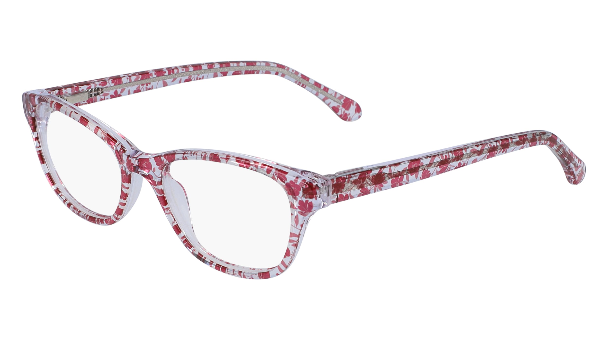  clear lenses/blush floral