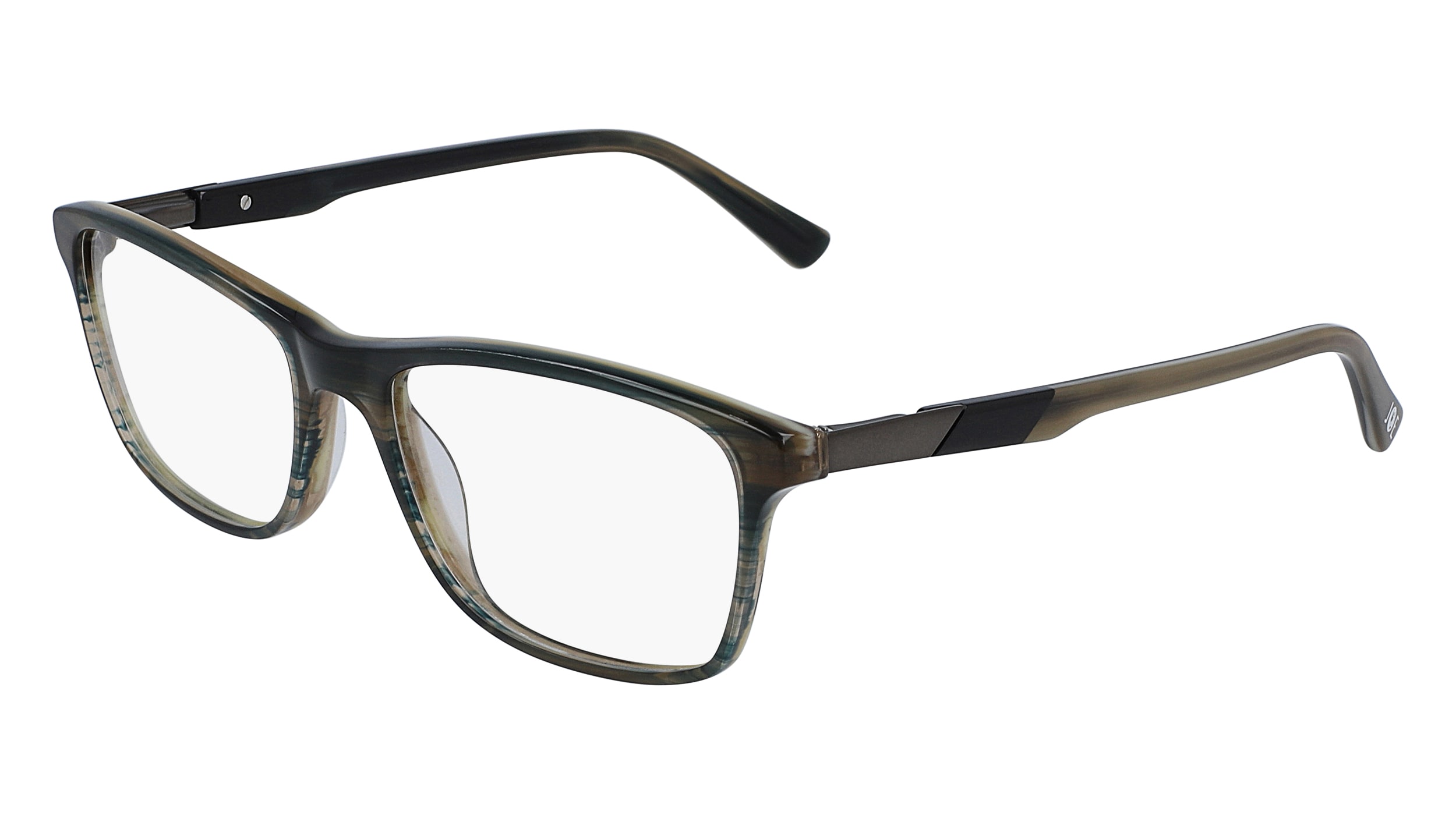  clear lenses/olive horn