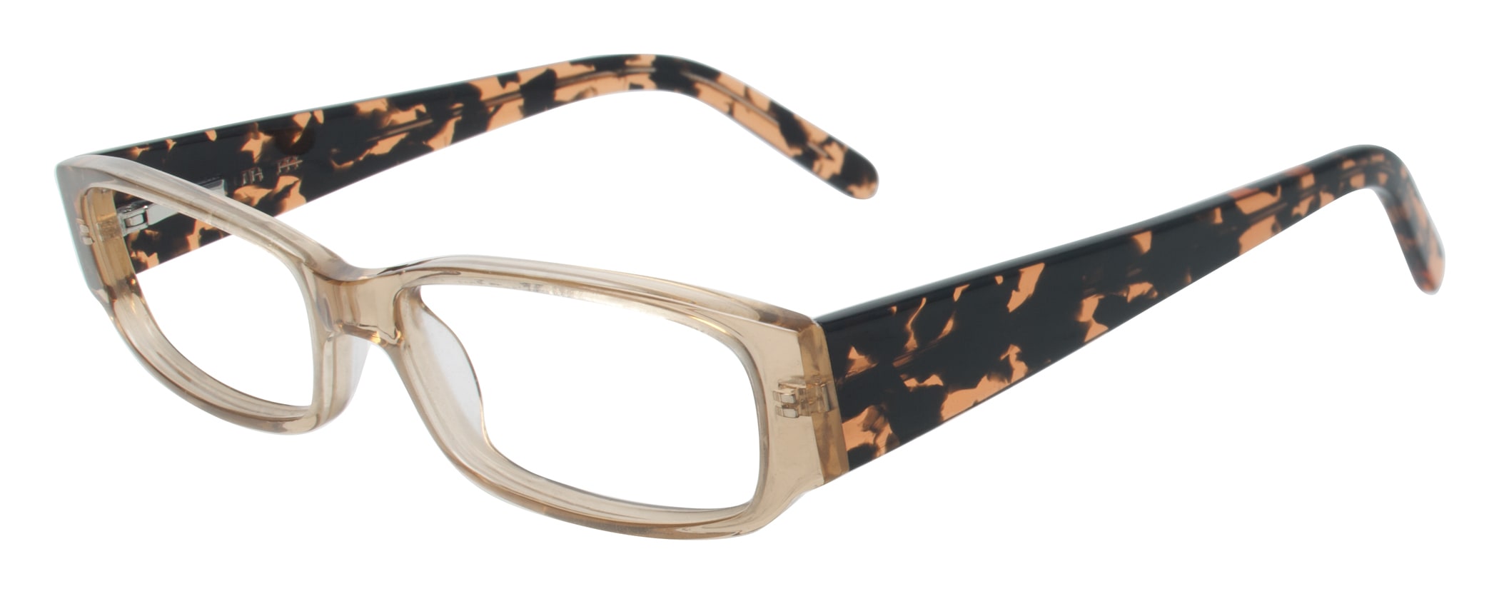  clear lenses/taupe demi