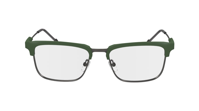  clear lenses/satin khaki/dark ruthenium
