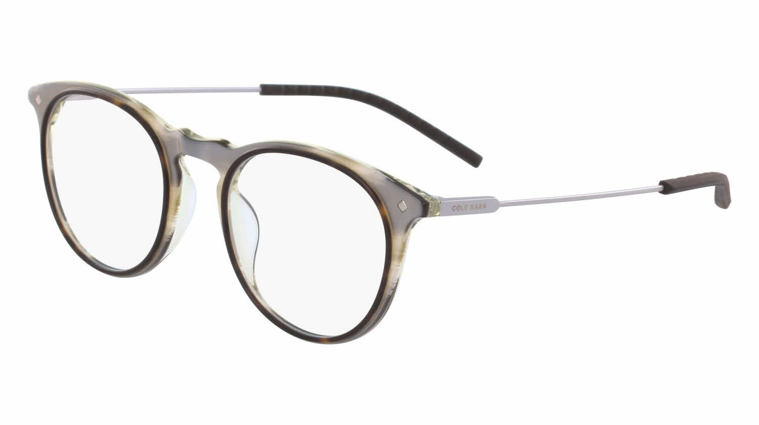  clear lens/brown horn